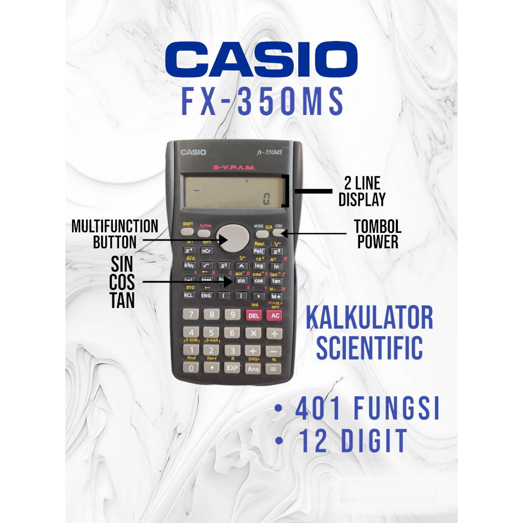 

!! BEST SELLER !! KALKULATOR SCIENTIFIC/KALKULATOR ILMIAH UNTUK ANAK SEKOLAH FX-350MS