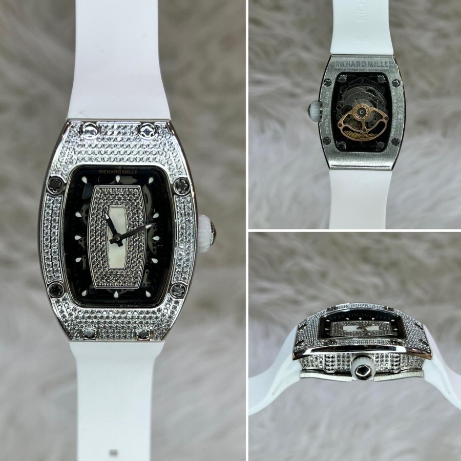 JAM TANGAN WANITA RM-LADY 027-01 TALI PUTIH Limited Edition