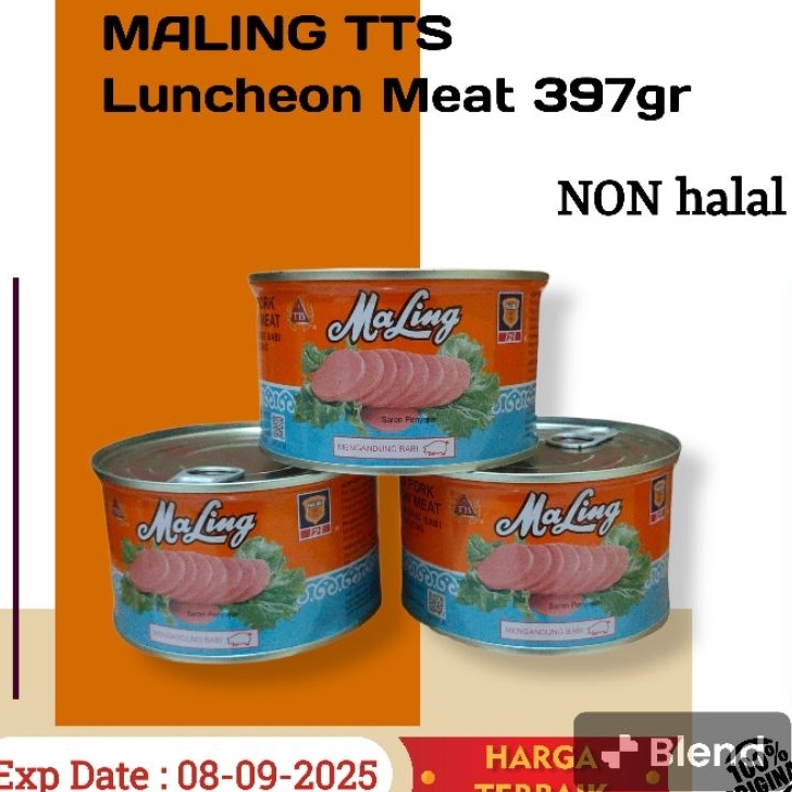 

STAR Maling TTS Canned pork Luncheon Meat 397gr NON HALAL