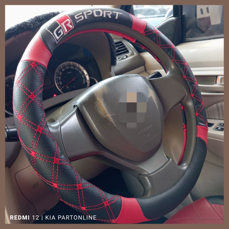 Sarung Setir Cover stir toyota Rush Gr sport kulit