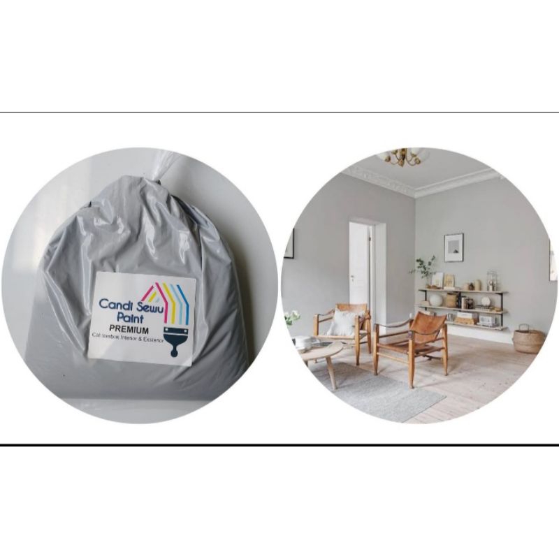 CAT TEMBOK PREMIUM 1 KG// WARNA ABU MUDA