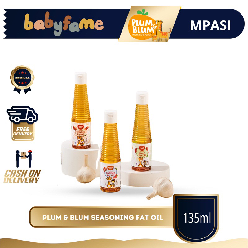 

PLUM & BLUM SEASONING FAT OIL | 135ML | MPASI