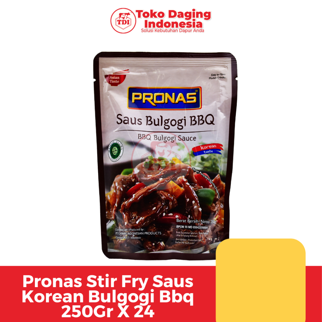 

Pronas Stir Fry Saus Korean Bulgogi Bbq 250Gr X 24