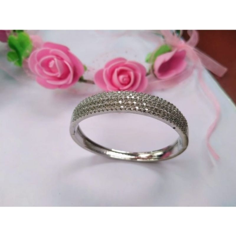 gelang mata silver titanium