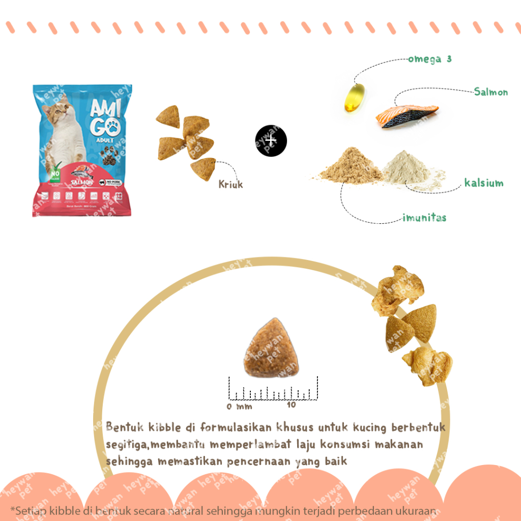 Amigo 800 GR FRESH PACK/ Pakan kucing/ Makanan kucing/ Pakan kucing murah/ Pakan kucing gendut/ Paka
