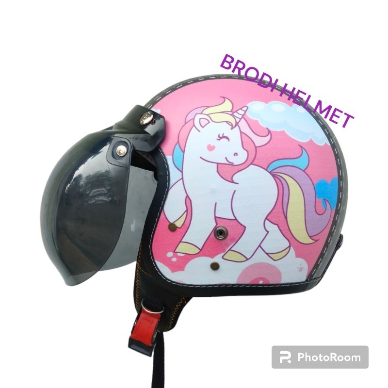 LIMITIT EDITION HELM RETRO JUNIOR/ BOGO HELM SAFETY BISA CODbogo anak/bogo junior/bogo safety junior