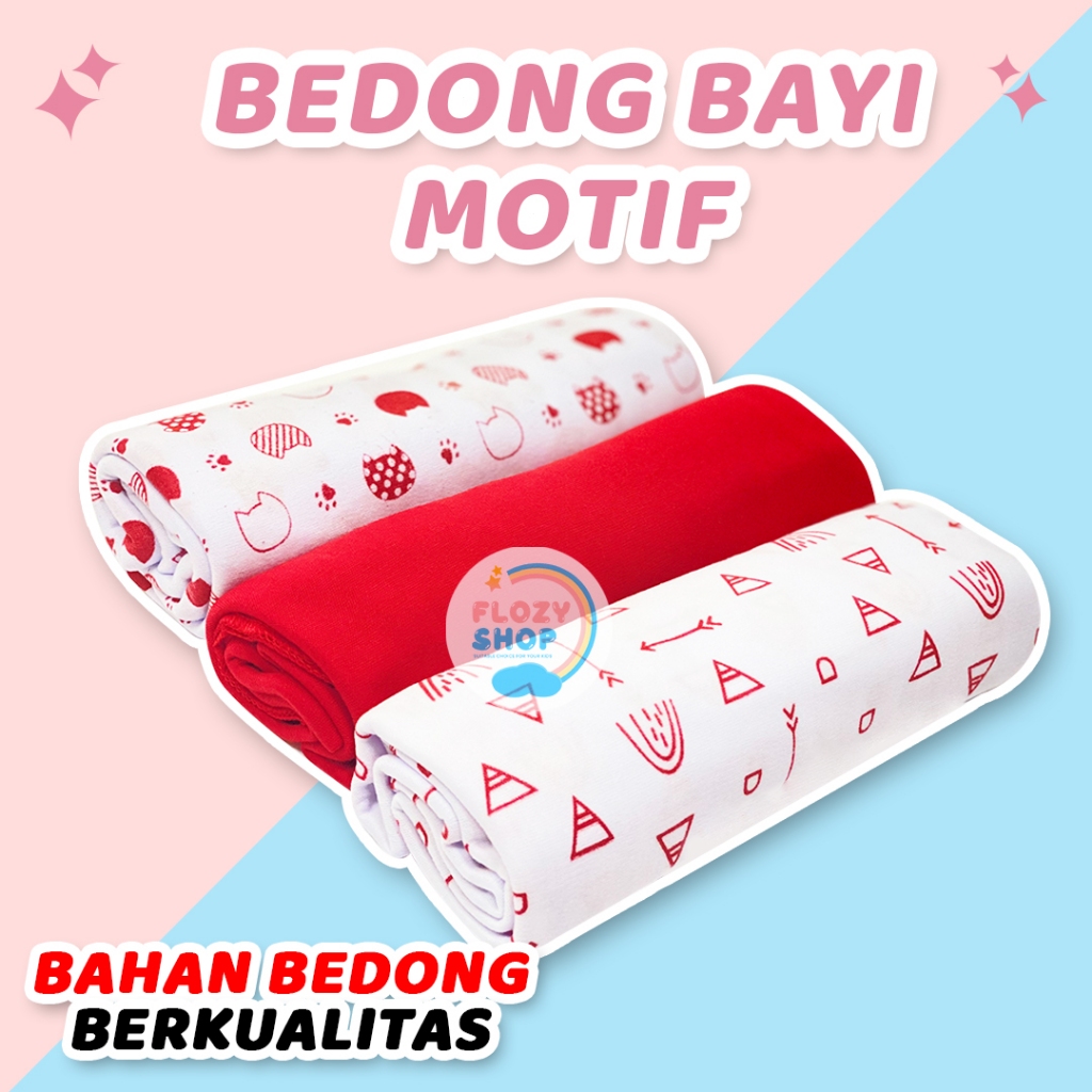 Bedong Anak Bayi Newborn Set 3 pcs Bahan Katun Lembut Kualitas SNI Premium Lucu Warna Warni Baby Swa