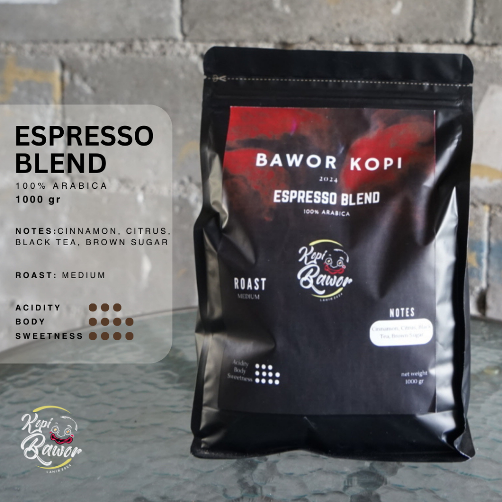 

Espresso Blend 100% Arabika Citrus, Black Tea, Brown Sugar Medium Roast 1kg