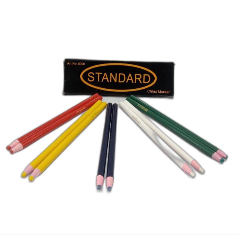 

(2 Pcs mix warna) Pensil Kain/Kapur Pensil Kain/Pensil standard/Pensil Kain