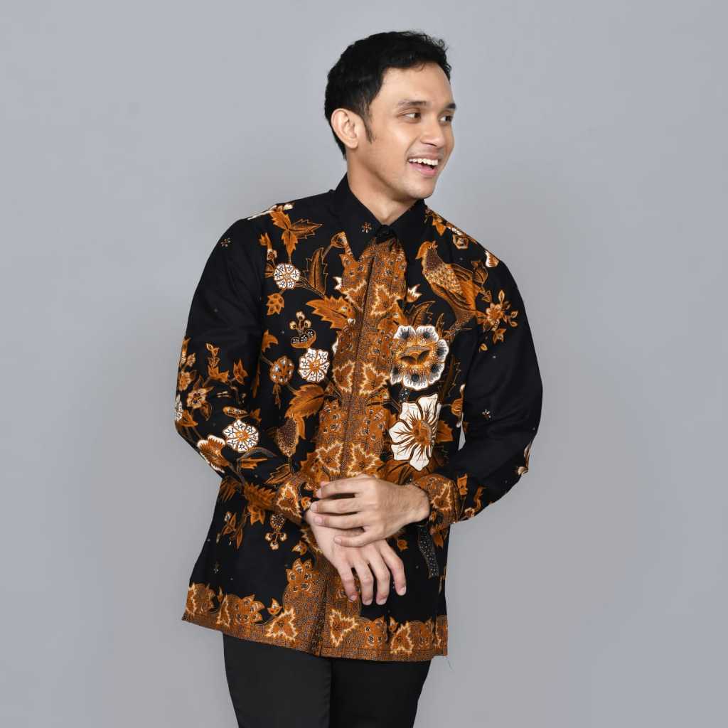 KEMEJA BATIK WK 06 HM 914 II KEMEJA BATIK FURING II HEM BATIK FURING II PAKAIAN BATIK PRIA