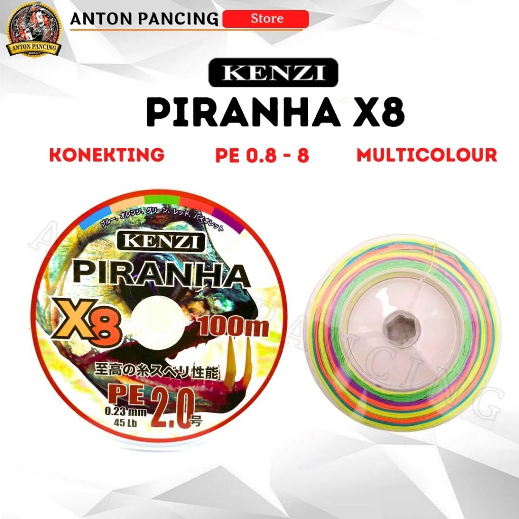 Senar Pancing Kenzi Piranha X8 PE 0,8 - 6