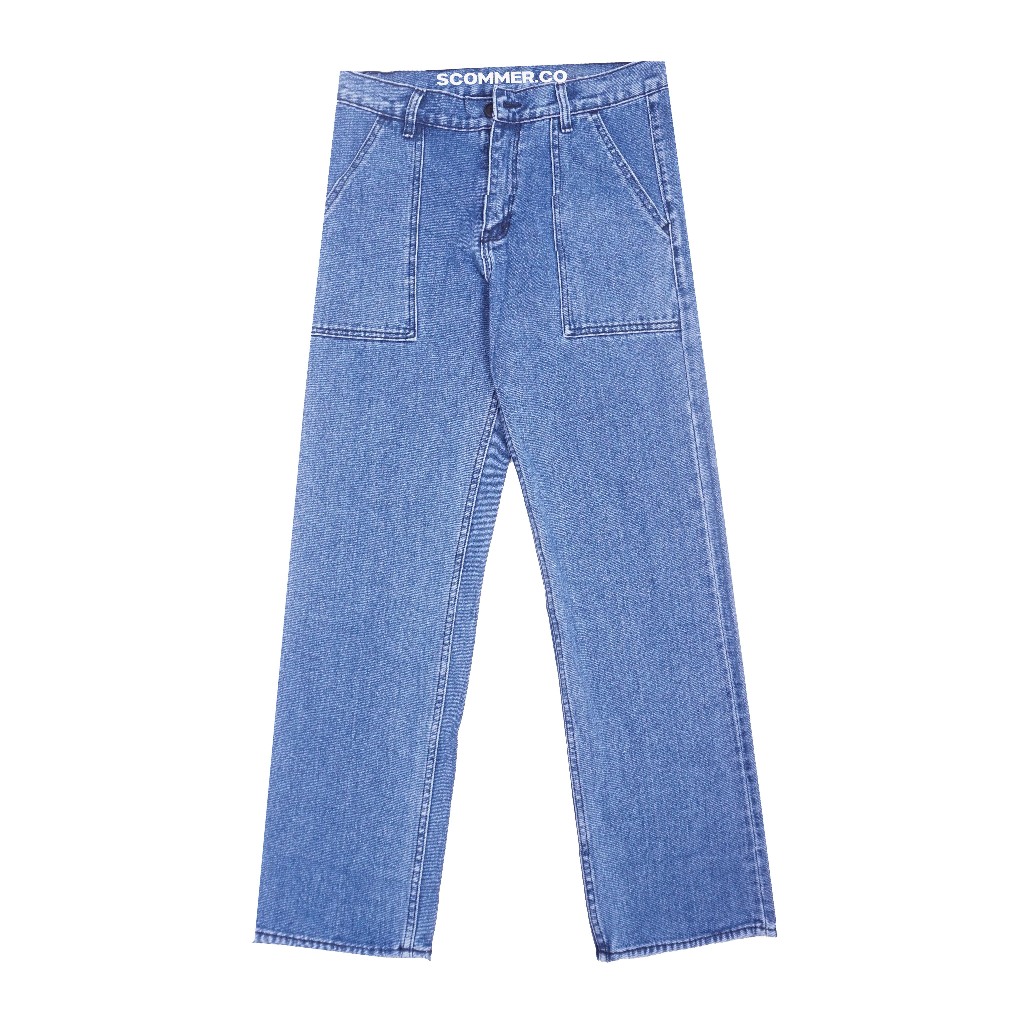 Scommer Long Pants Denim Fatigue Blue