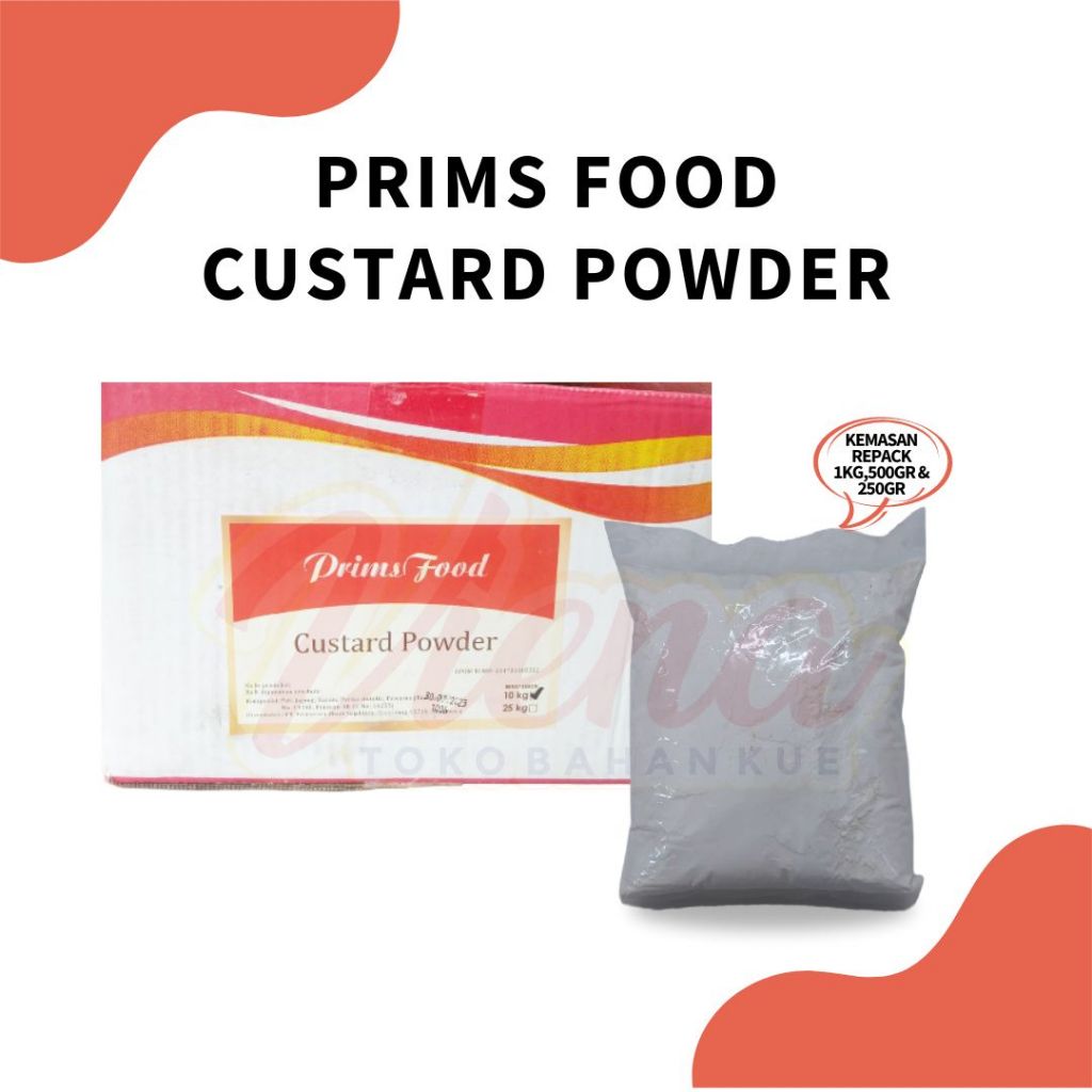 

Prims Food Custard Powder Kemasan REPACK 1Kg / Tepung Custard