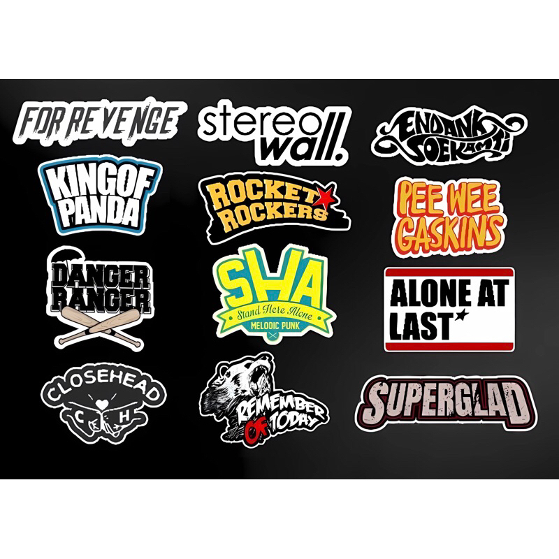 

stiker pop punk for revenge stereowall alone at last pee wee gaskins endang soekamti rocket rocket dll satu paket