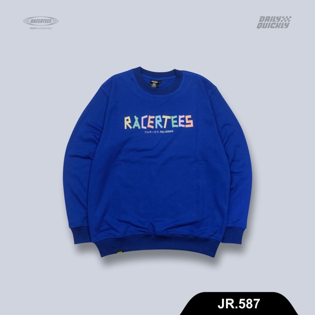RACERTEES Crewneck / Sweater Pigment Blue - JR.587