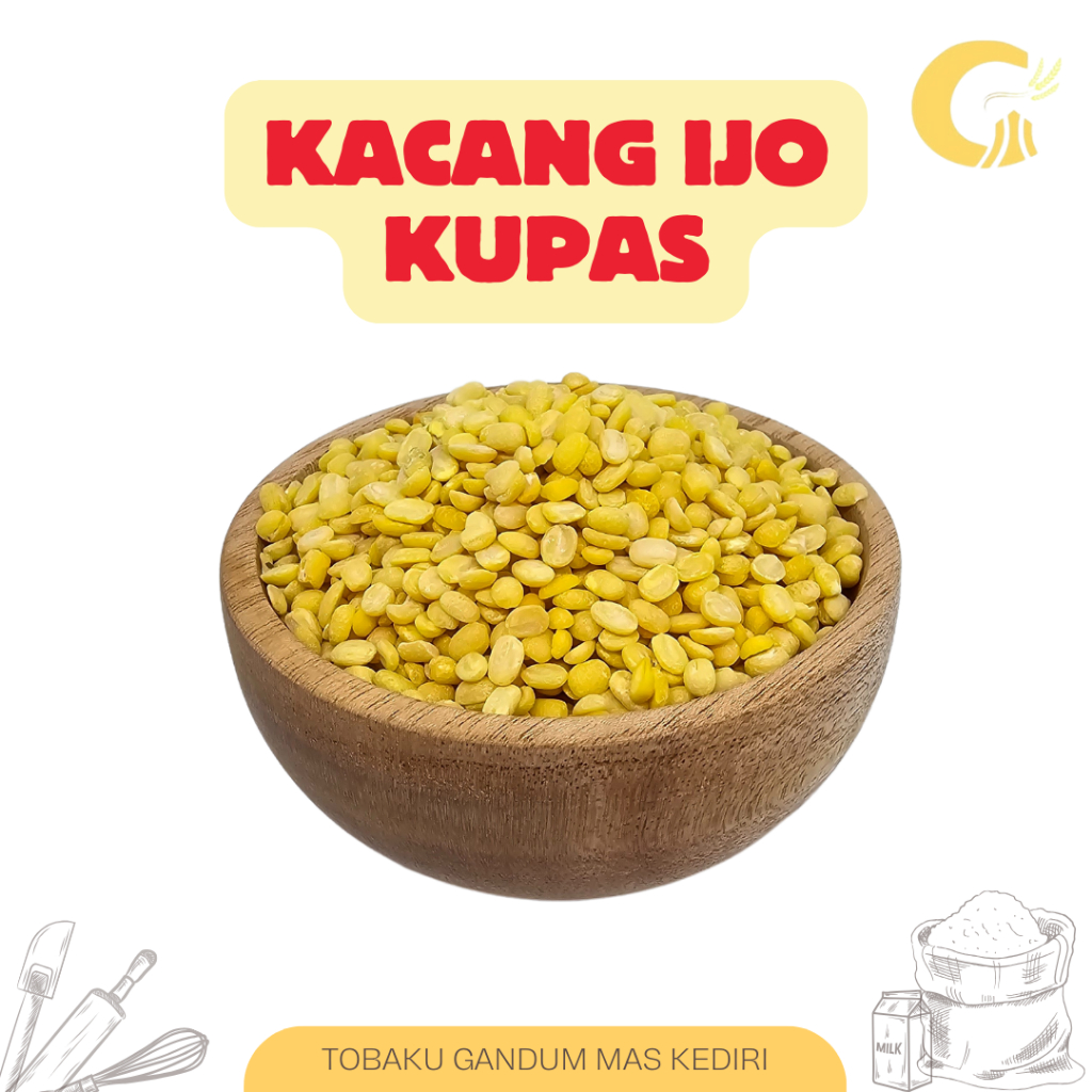 

Kacang Ijo Kupas Premium Kemasan 1 kg 500 gr 250 gr Kualitas Terbaik