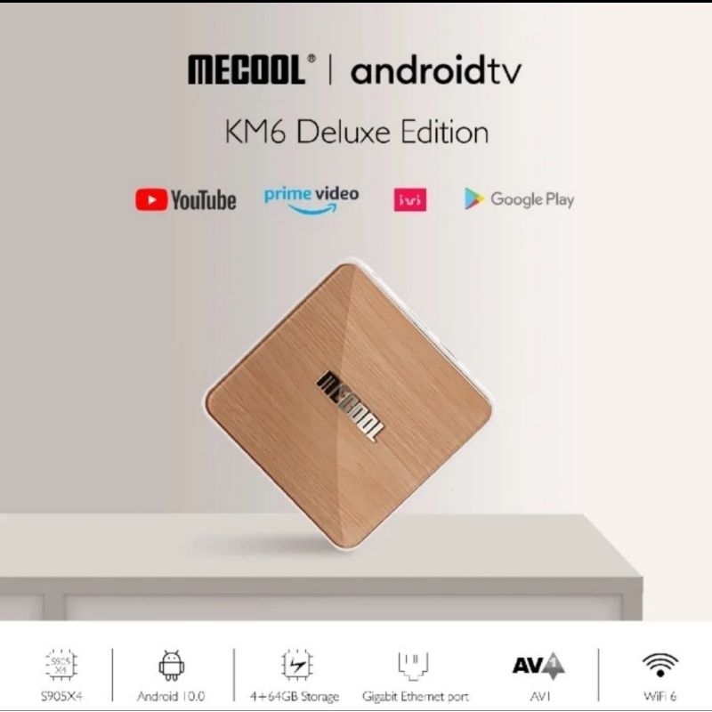 MECOOL KM6 DELUXE EDITION 4K ANDROID TV BOX KM 6 NEW