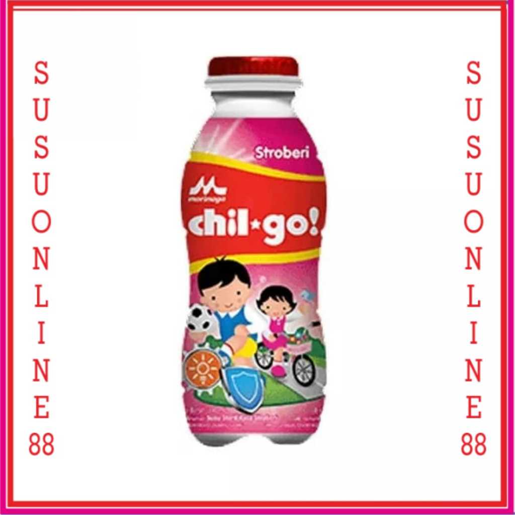 

CHILGO CAIR STROBERI 130 ML SUSU UHT CHIL GO STRAWBERRY MORINAGA