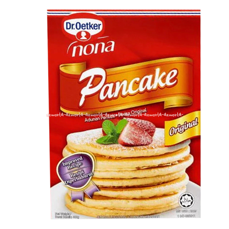 

Dr Oetker 400gr Nona Pancake Waffle & Crepe Mix Original Tepung Premix