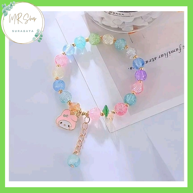 Gelang Manik Manik Korea Kristal Karakter
