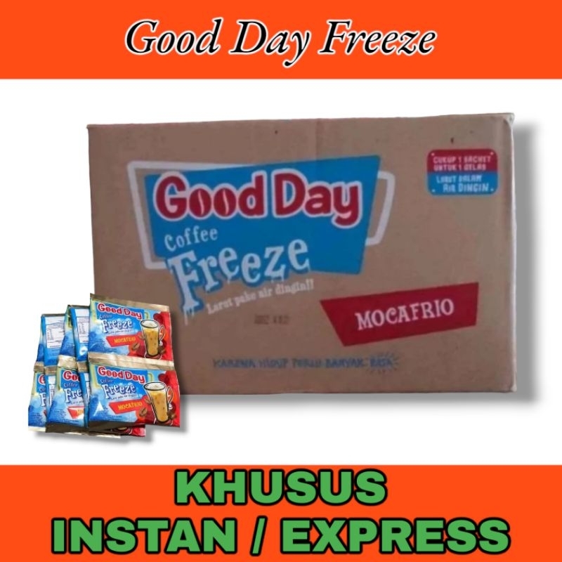

Khusus Instan Good Day Freeze 1Dus isi 12renceng