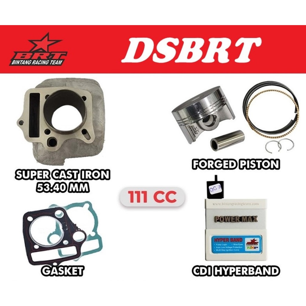 Paket Klasik Blok Bore Up 111cc & CDI BRT C100 GRAND SUPRA LEGENDA WIN REVO PRIMA