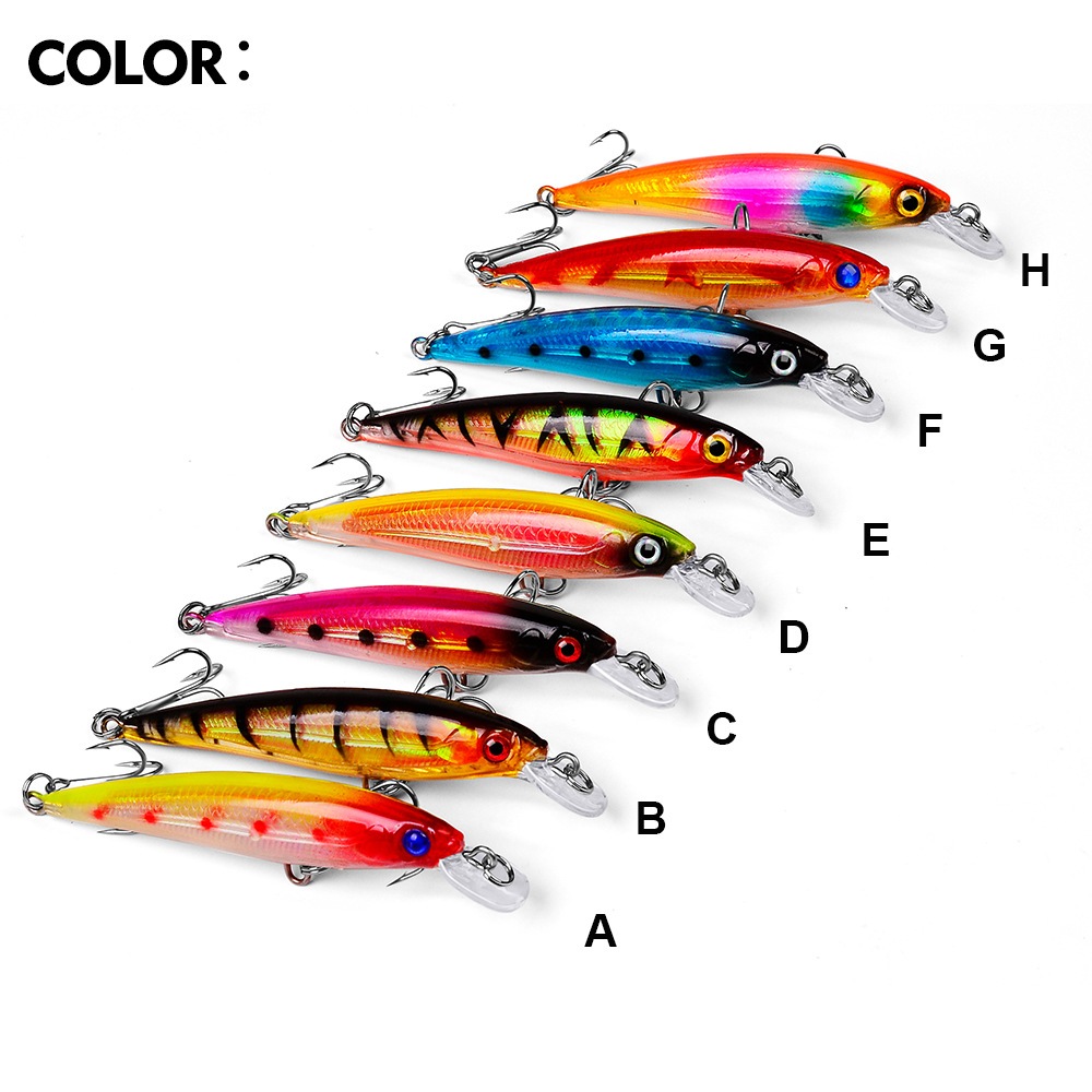 Umpan Pancing Minnow sinking 8,2 cm 7,3 gram ultralight Fishing Lure murah merk proberos