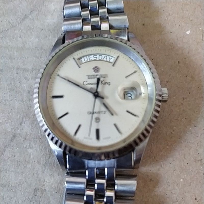 jam titoni cosmo king quartz swiss made vintage original bekas