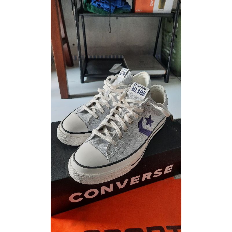 Sepatu Sneaker Pria CONVERSE STAR PLAYER 76 OX GREY