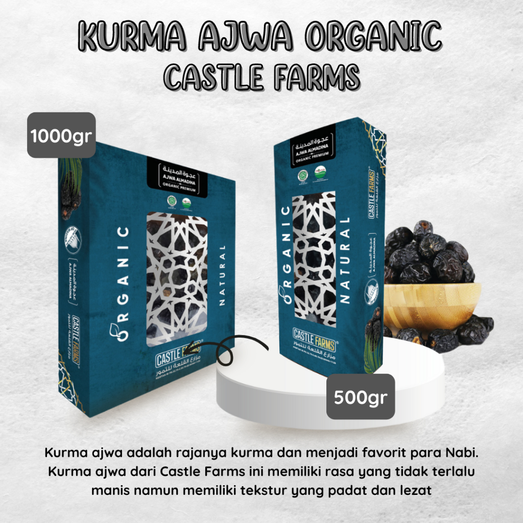 

Kurma Ajwa Organic Castle Farms - Pusat Grosir Al Noor