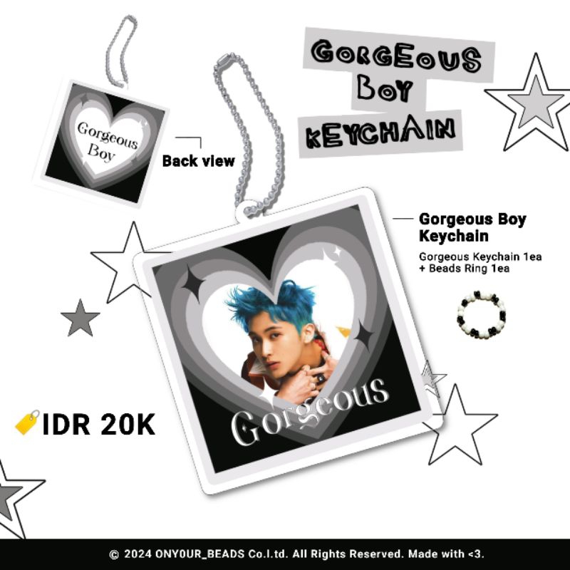 Gorgeous Boy Keychain | NCT Keychain | Gantungan Kunci NCT