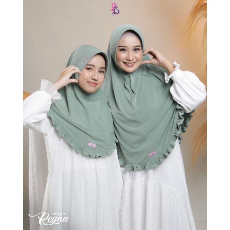 Linalivia Hijab Jilbab Bergo Kerudung REYNA couple mom and kid