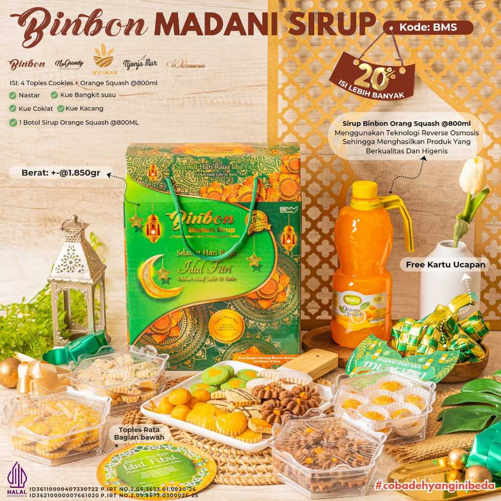 

PAKET HEMPERS LEBARAN MURAH , KUE LEBARAN + SIRUP / KUE KERING + SIRUP BINBON
