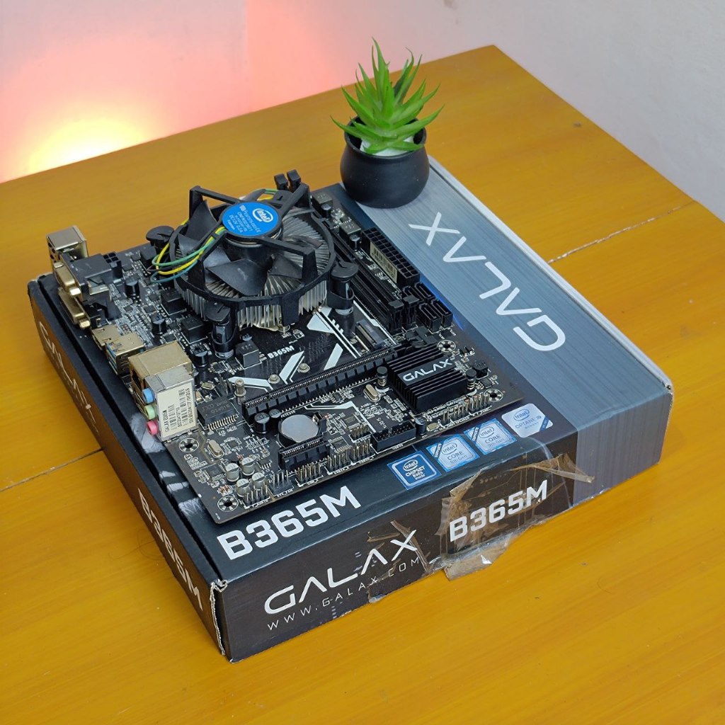 Paket Processor Mobo Intel Core i3 9100F Galax B365M