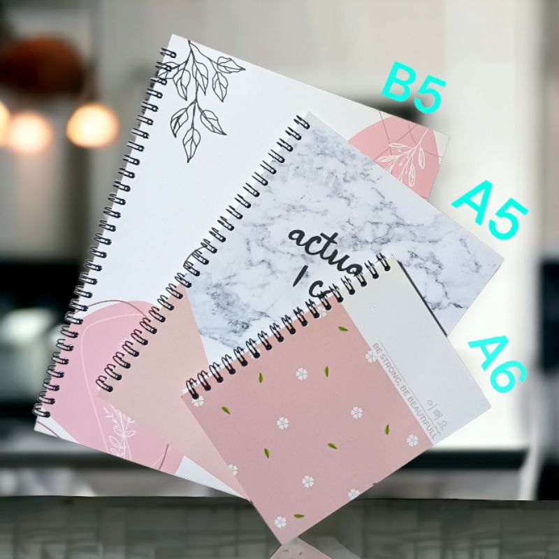 

Notebook Journal - Notebook A6 - Buku Catatan Diary Book - Buku Tulis Spiral