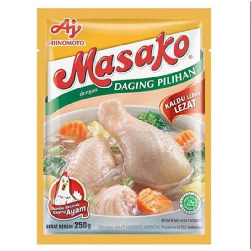 

Masako Bumbu Kaldu Ayam Penyedap Rasa 250g