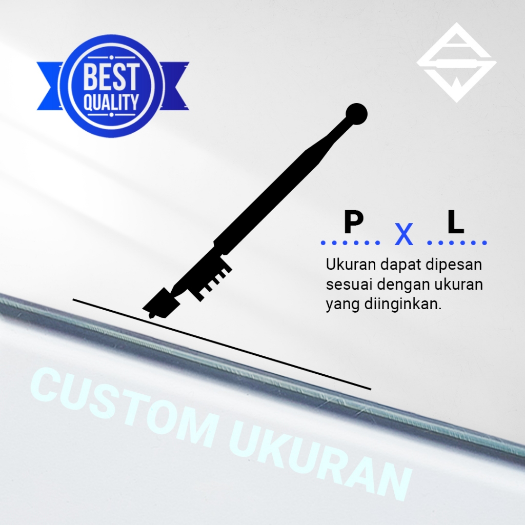 KACA POLOS BENING CLEAR 5MM Rp 23/cm² BISA TEMPERED