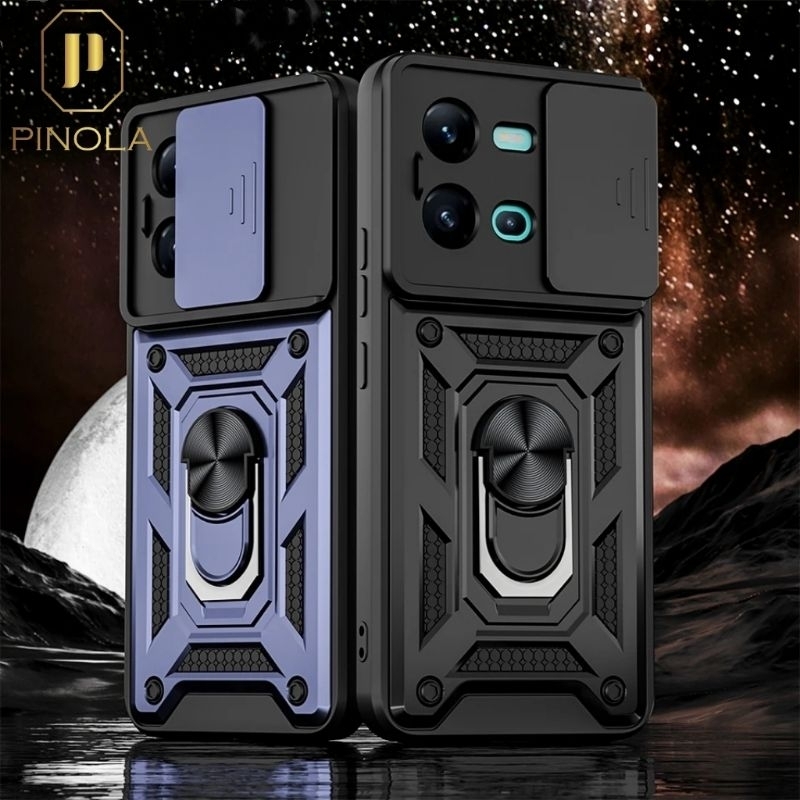 Vivo Y35 / Y22 / Y22s / Y12s / Y51 / Y51a / Y53s Hybrid Case Armor Magnet A1 Slide Camera Protection