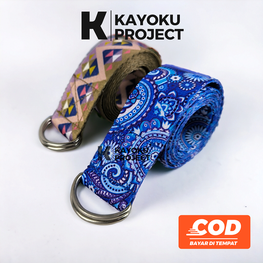 Yoga Belt / Strap Yoga Belt / Tali Yoga Belt / Yoga Strap Belt Motif / Tali Strap Yoga