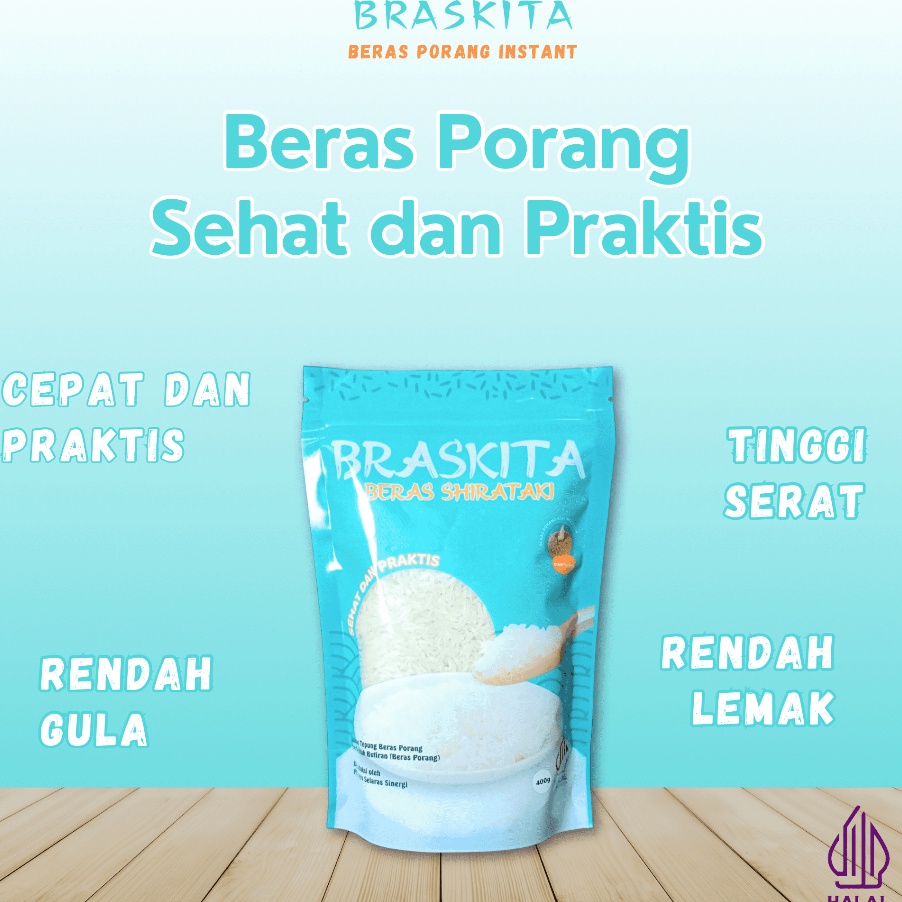

PROMO SALE BRASKITA Beras Porang Sehat dan Praktis