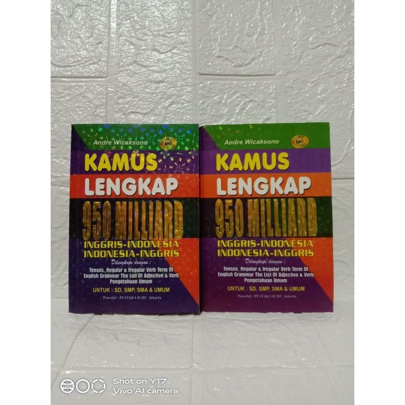 Kamus Berwarna Bahasa Inggris 950 MilliardDilengkapi Tense