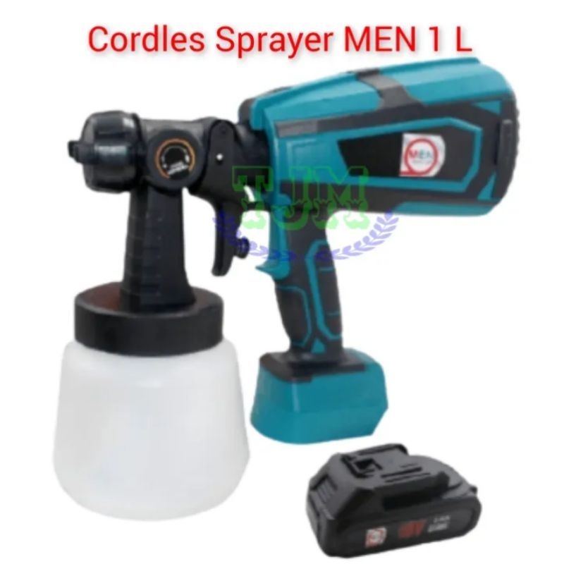 Electric Spray Gun Cat Semprot 18 V MEN Mesin Semprot Cat Spray Gun 18V 1 Baterai