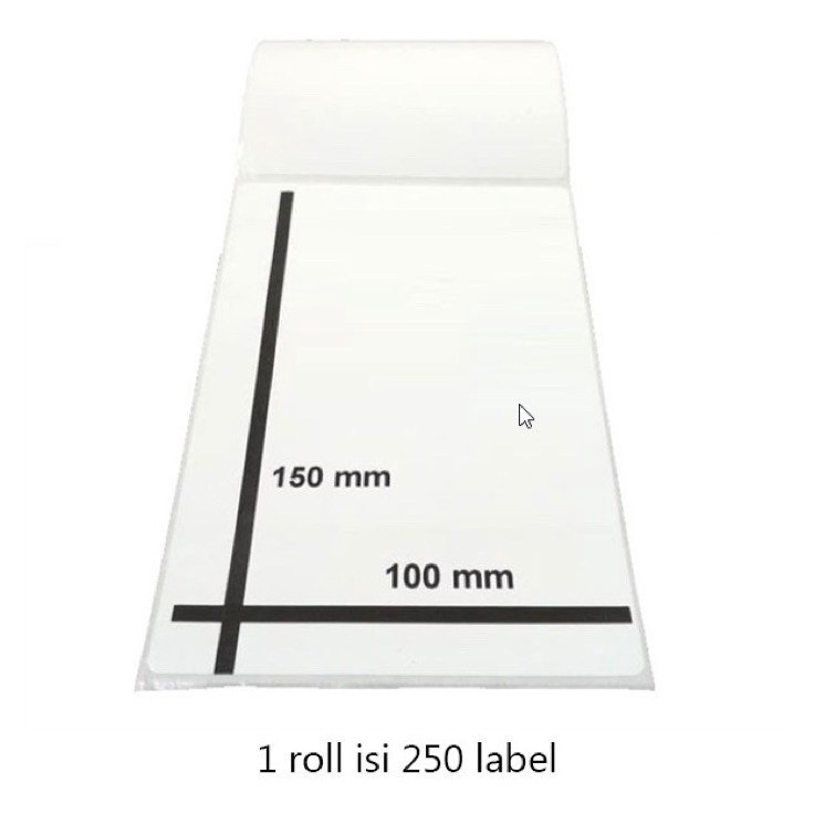 

SALE label thermal label stiker barcode label pengiriman 1x15 25pcs