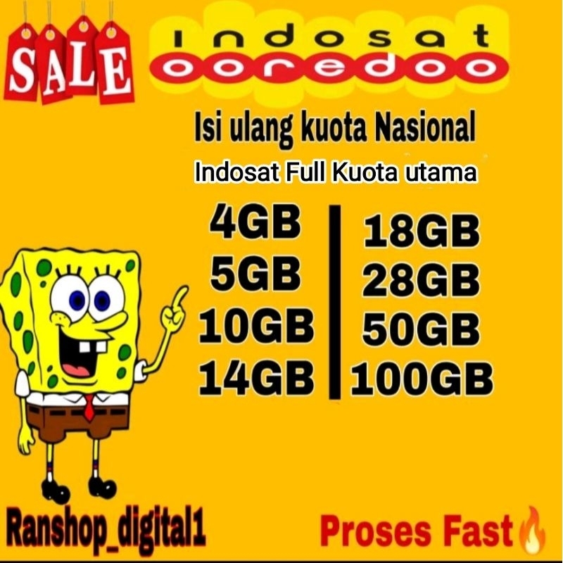 (PROSES FAST)  Kuota Indosat Freedom Internet 100gb 50gb,  Freedom Unlimited 30hari IM3