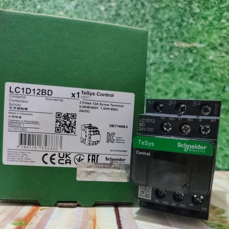 Schneider Electric Kontaktor Contaktor LC1D12 BD LC1D12BD 24VDC