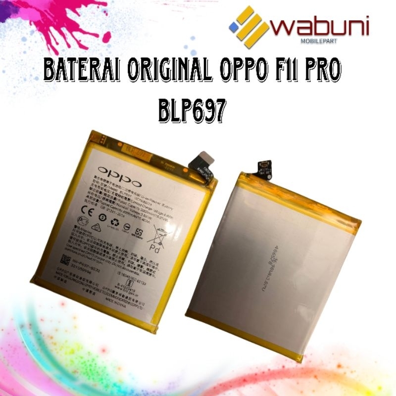 Wabunimobilepart Baterai Original Oppo F11 Pro BLP697 / Batrai Oppo/ Batrai hp