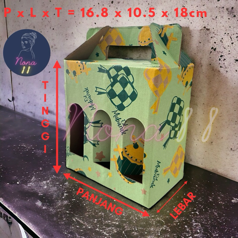 

Kardus Die Cut Tas Jinjing Botol 250ml x 6