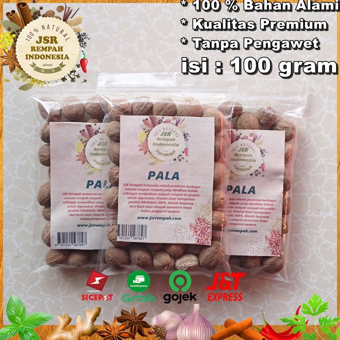 

READY STOK PALA ASLI ISI 1 GRAM KUALITAS PREMIUM BUMBU DAPUR JSR REMPAH