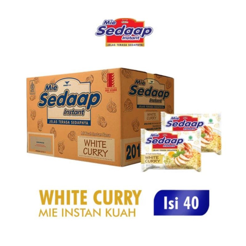

MIE SEDAAP WHITE CURRY 1 DUS ISI 40 GRAM