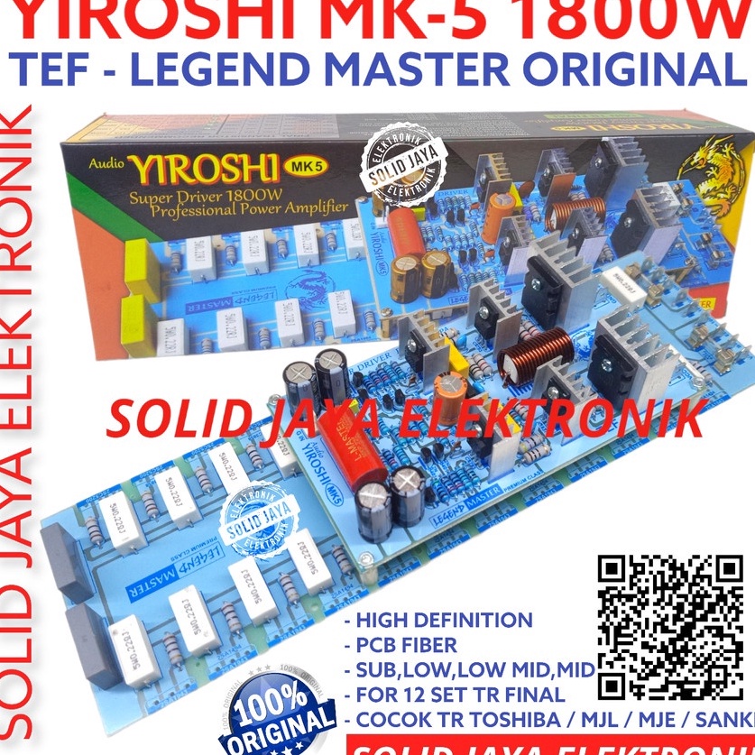 KIT DRIVER POWER YIROSHI MK 5 MK5 MK5 POWER SUPER DRIVER AMPLIFIER LAPANGAN 18W TANPA TRANSISTOR FIN